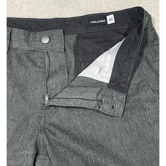 VOLCOM Women’s Classic Chino Style Pants Charcoal Gray Size 32 Casual, Office - Picture 9 of 11